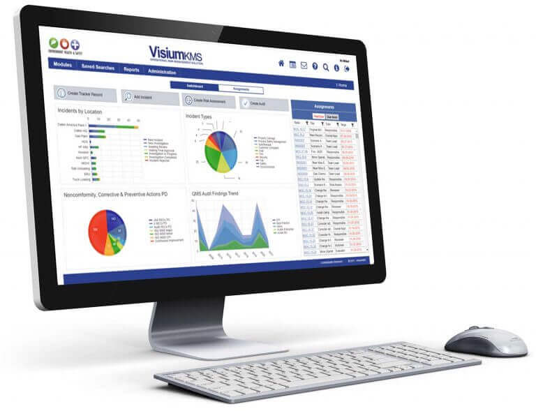 visium kms desktop application dashboard